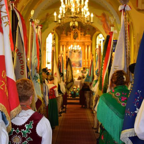 Poświęcenie sztandaru Związku Podhalan Oddział w Maruszynie