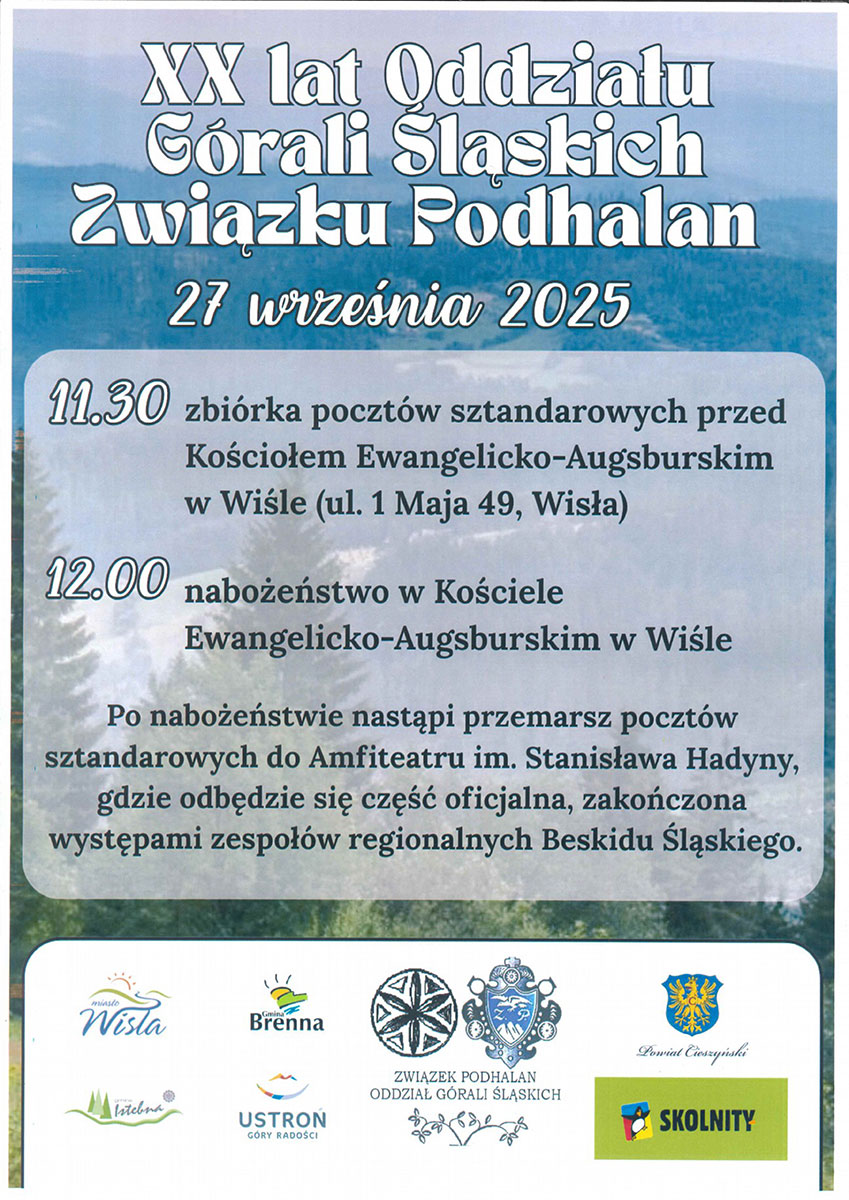 20-lecie Oddziału Górali Śląskich Związku Podhalan w Polsce.
