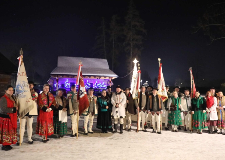 Opłatek góralski w Poroninie.